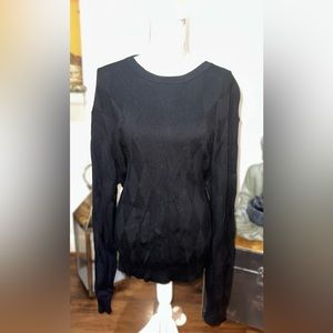 Perry Ellis black sweater with beautiful design